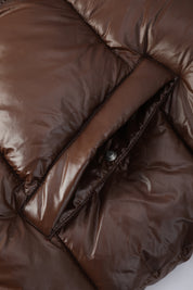 Doudoune brillante marron PIRLOT