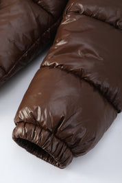 Doudoune brillante marron PIRLOT