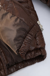 Doudoune brillante marron PIRLOT