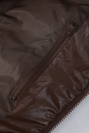 Doudoune brillante marron PIRLOT
