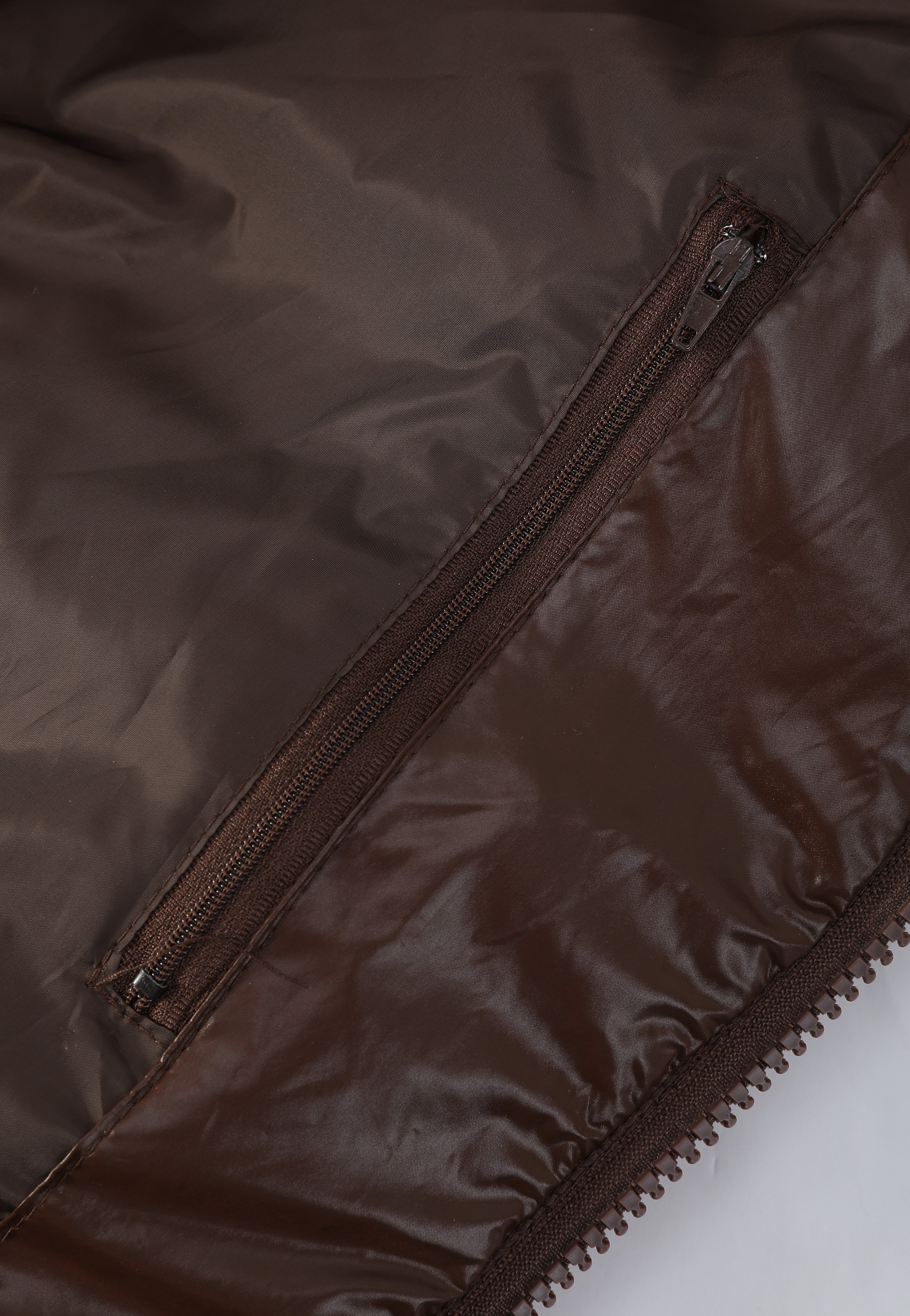 Doudoune brillante marron PIRLOT