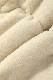 Doudoune matelassée effet sherpa écrue et camel HERMAN