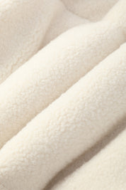 Doudoune matelassée effet sherpa écrue et noire HERMAN