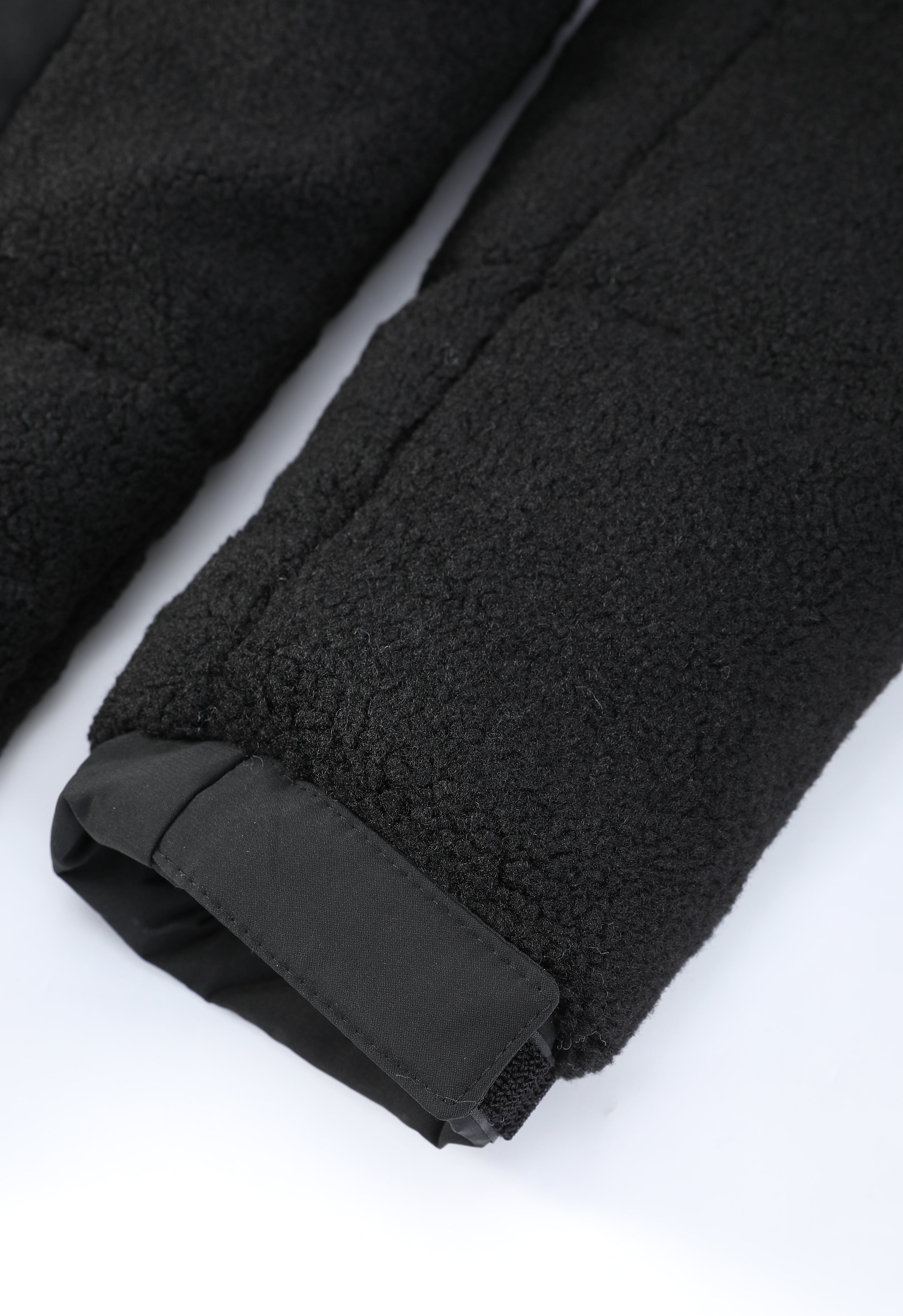 Doudoune matelassée effet sherpa noire HERMAN