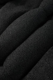 Doudoune matelassée effet sherpa noire HERMAN