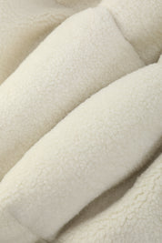 Doudoune matelassée effet sherpa écrue et beige HERMAN