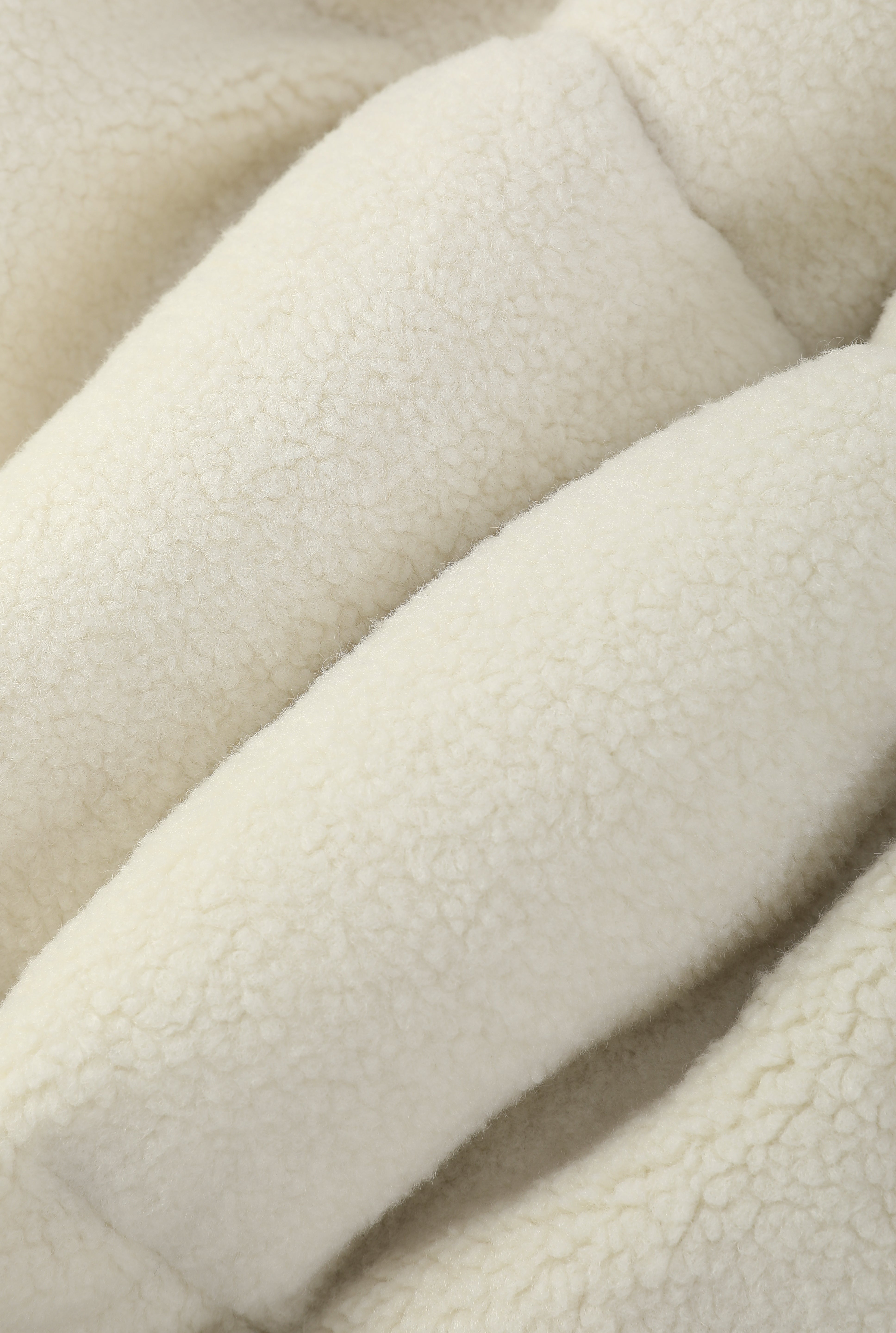 Doudoune matelassée effet sherpa écrue et beige HERMAN