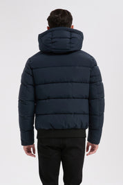 Doudoune bleu marine homme à capuche MARC