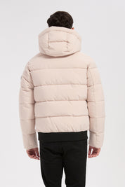 Doudoune beige homme à capuche MARC