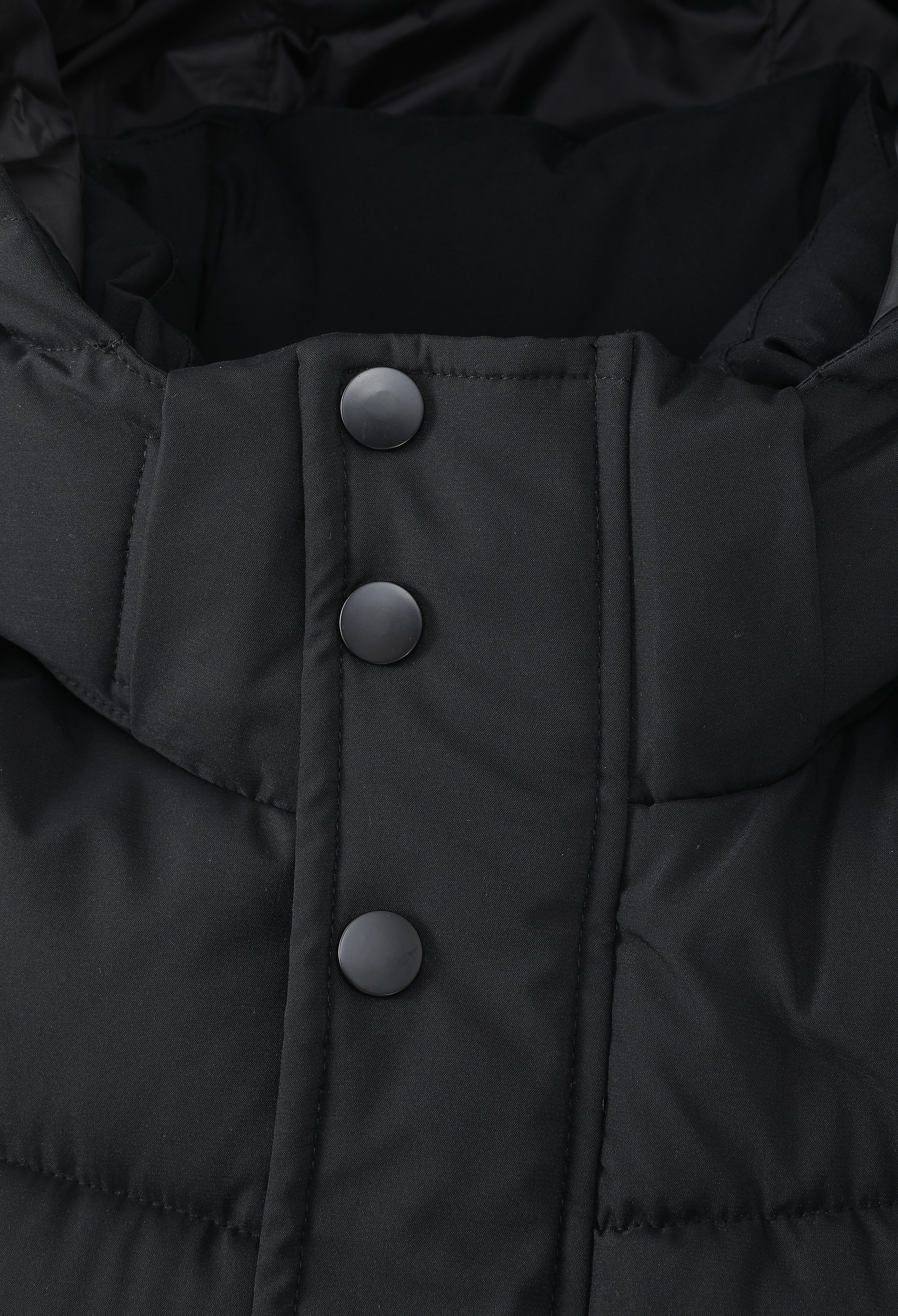 Doudoune longue noire matelassée SMART