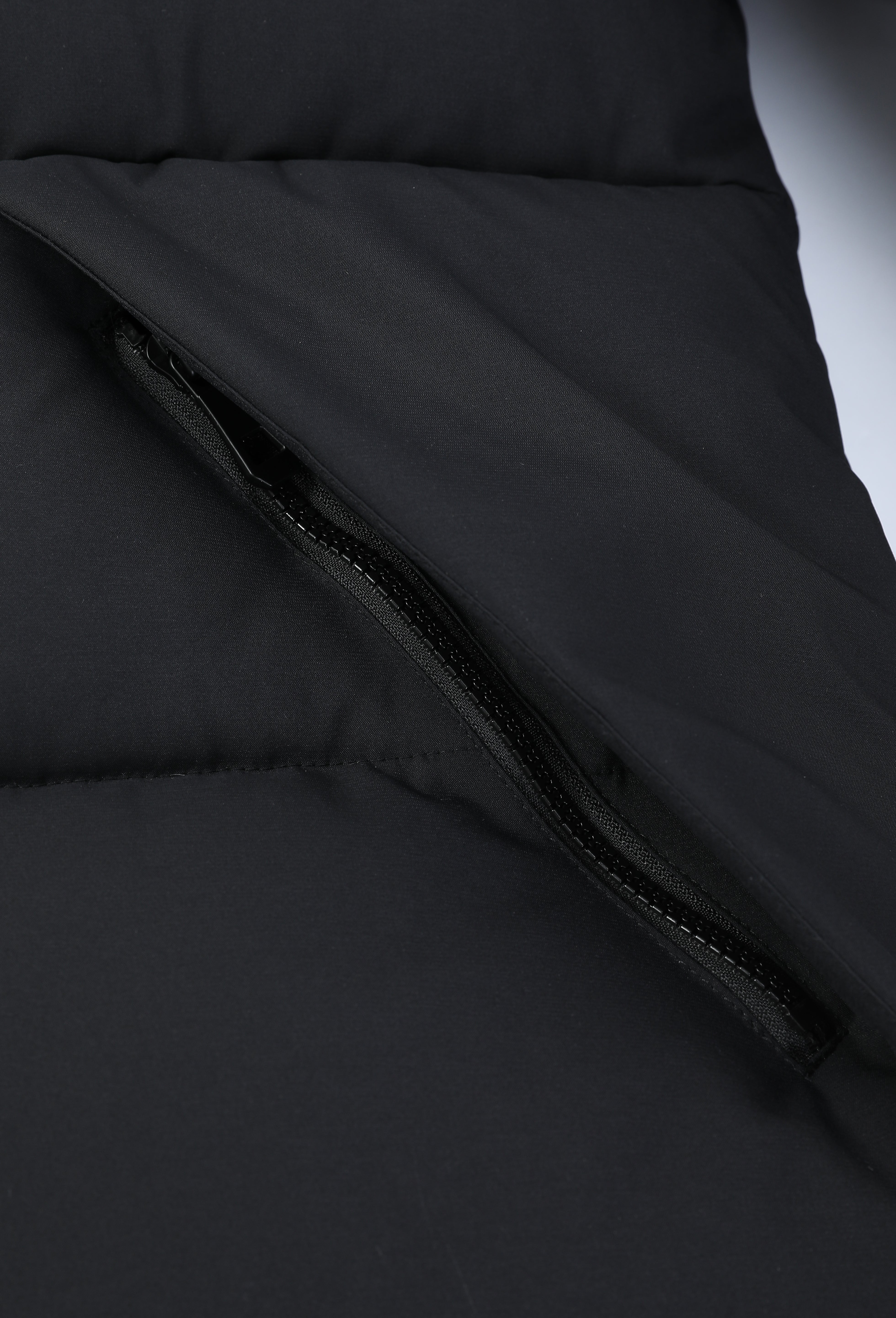 Doudoune longue noire matelassée SMART
