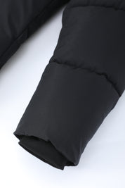 Doudoune longue noire matelassée SMART