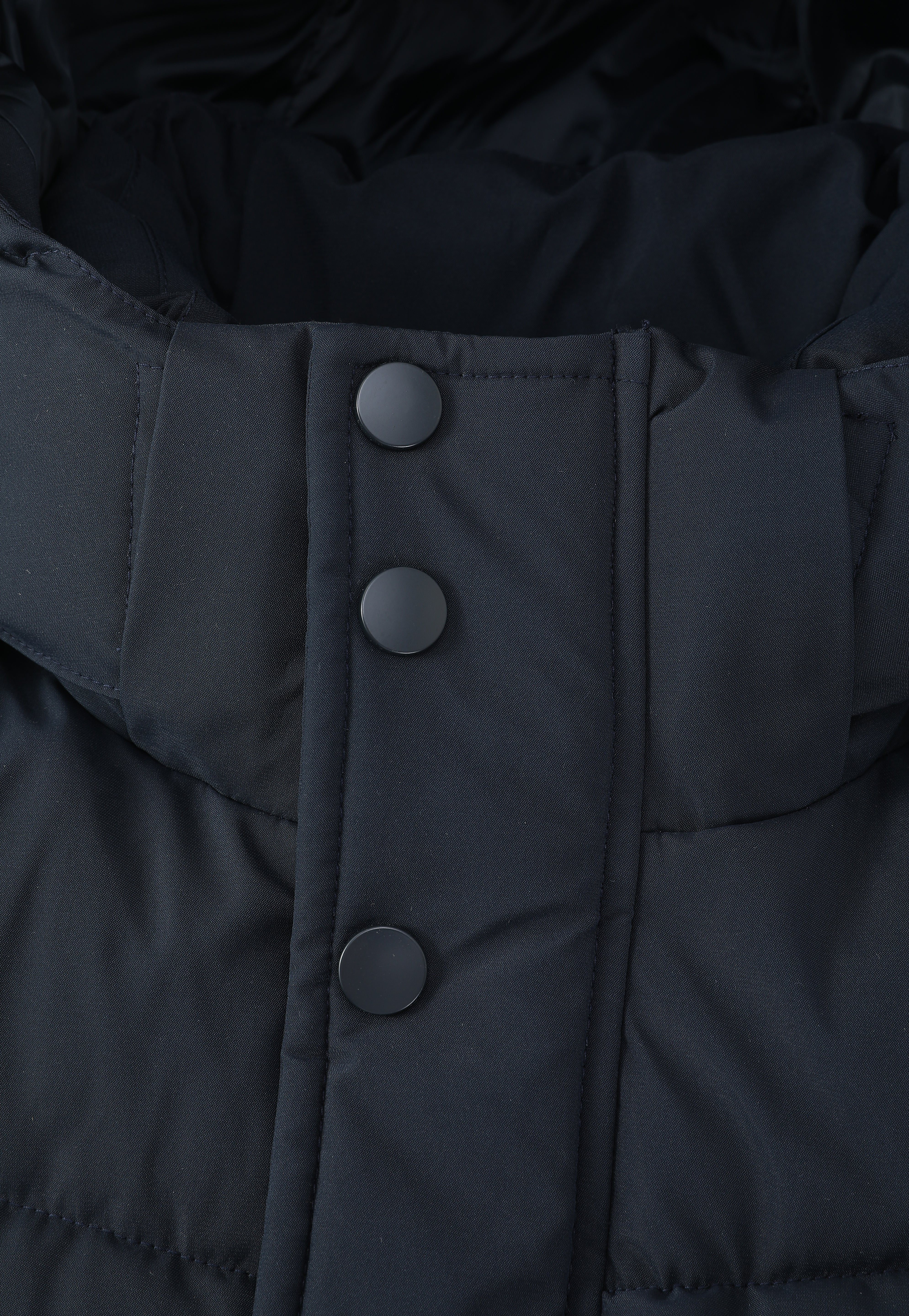 Doudoune longue bleu foncé matelassée SMART