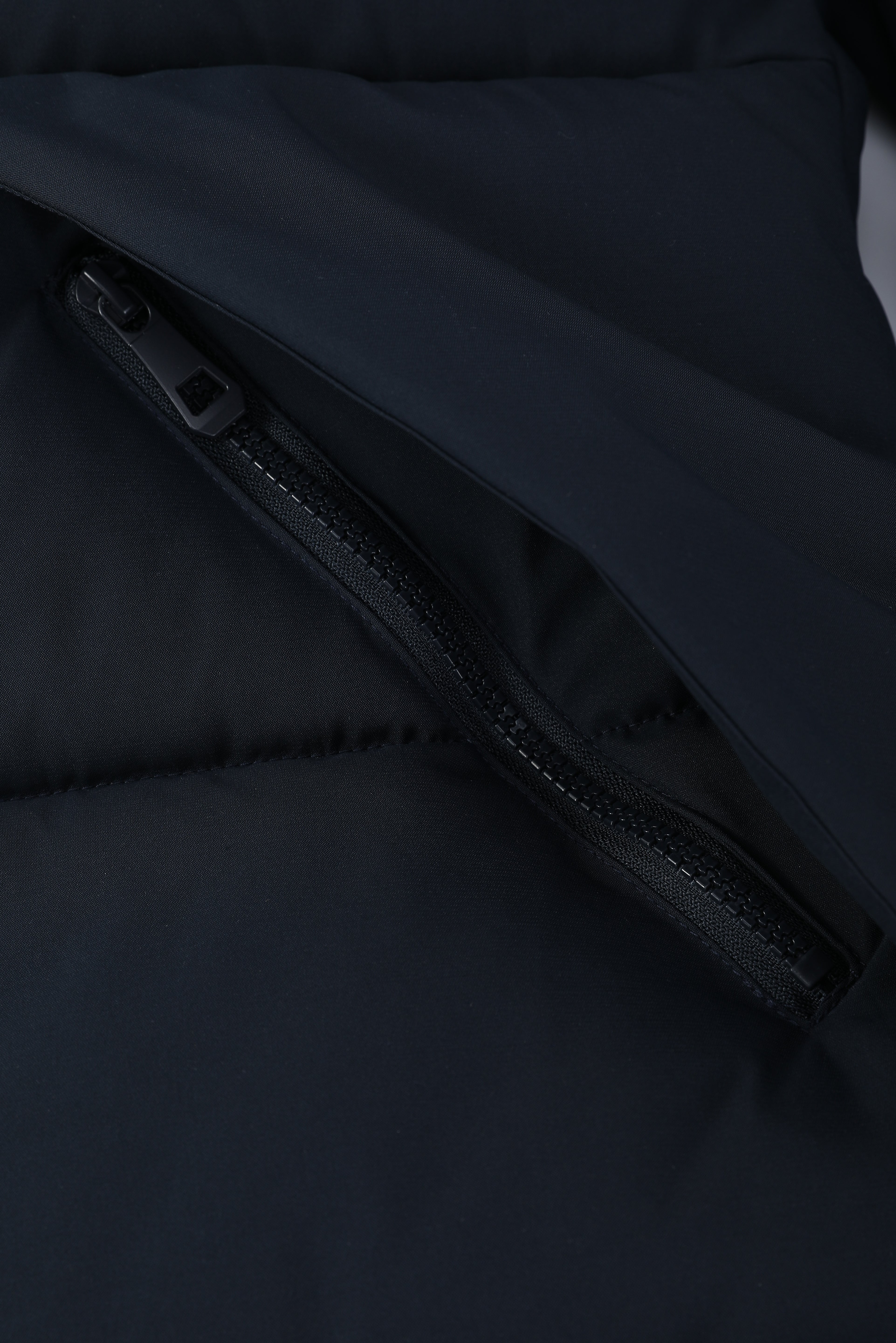Doudoune longue bleu foncé matelassée SMART
