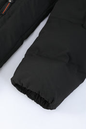 Doudoune matelassée noir à capuche MASSON