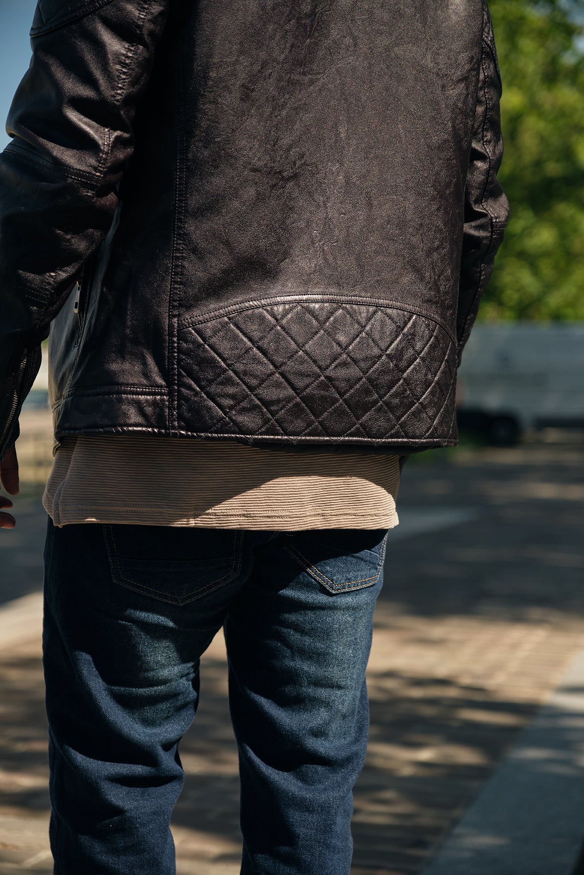 Blouson noir homme similicuir BENTLEY