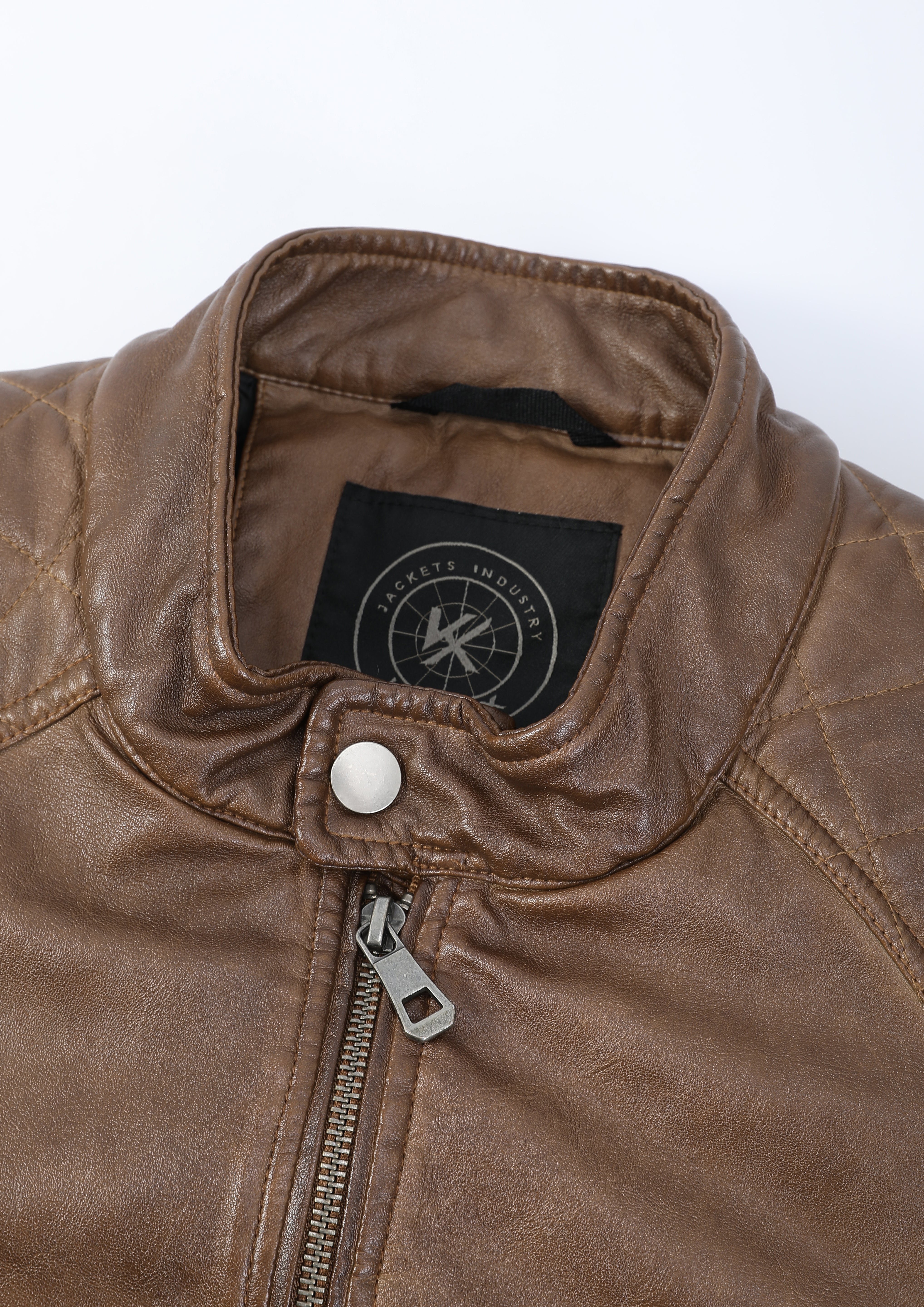 Blouson café homme similicuir BENTLEY