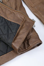 Blouson café homme similicuir BENTLEY