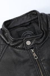 Blouson noir homme similicuir BENTLEY