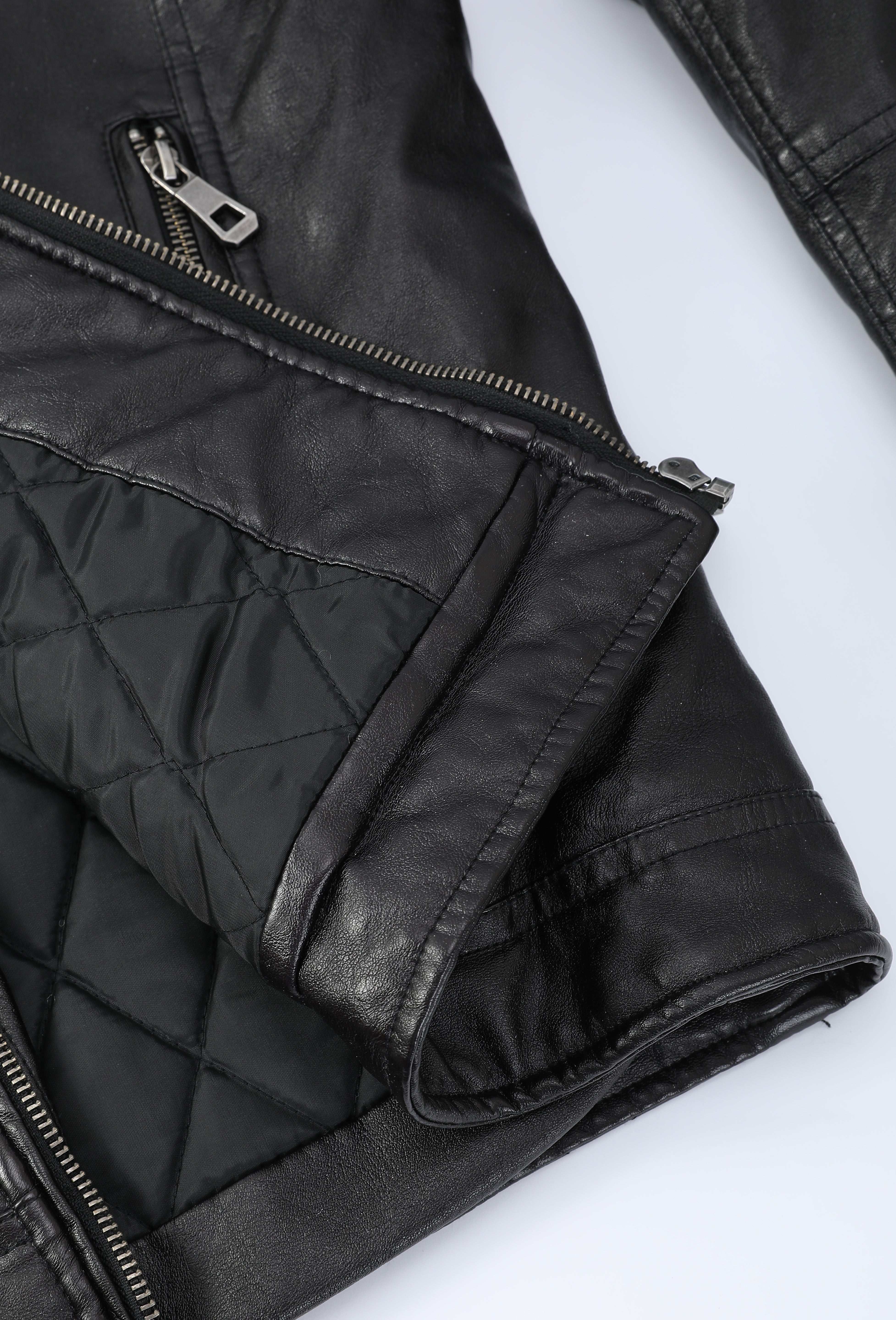 Blouson noir homme similicuir BENTLEY