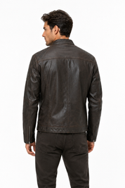 Blouson marron homme similicuir BENTLEY