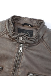 Blouson marron homme similicuir BENTLEY