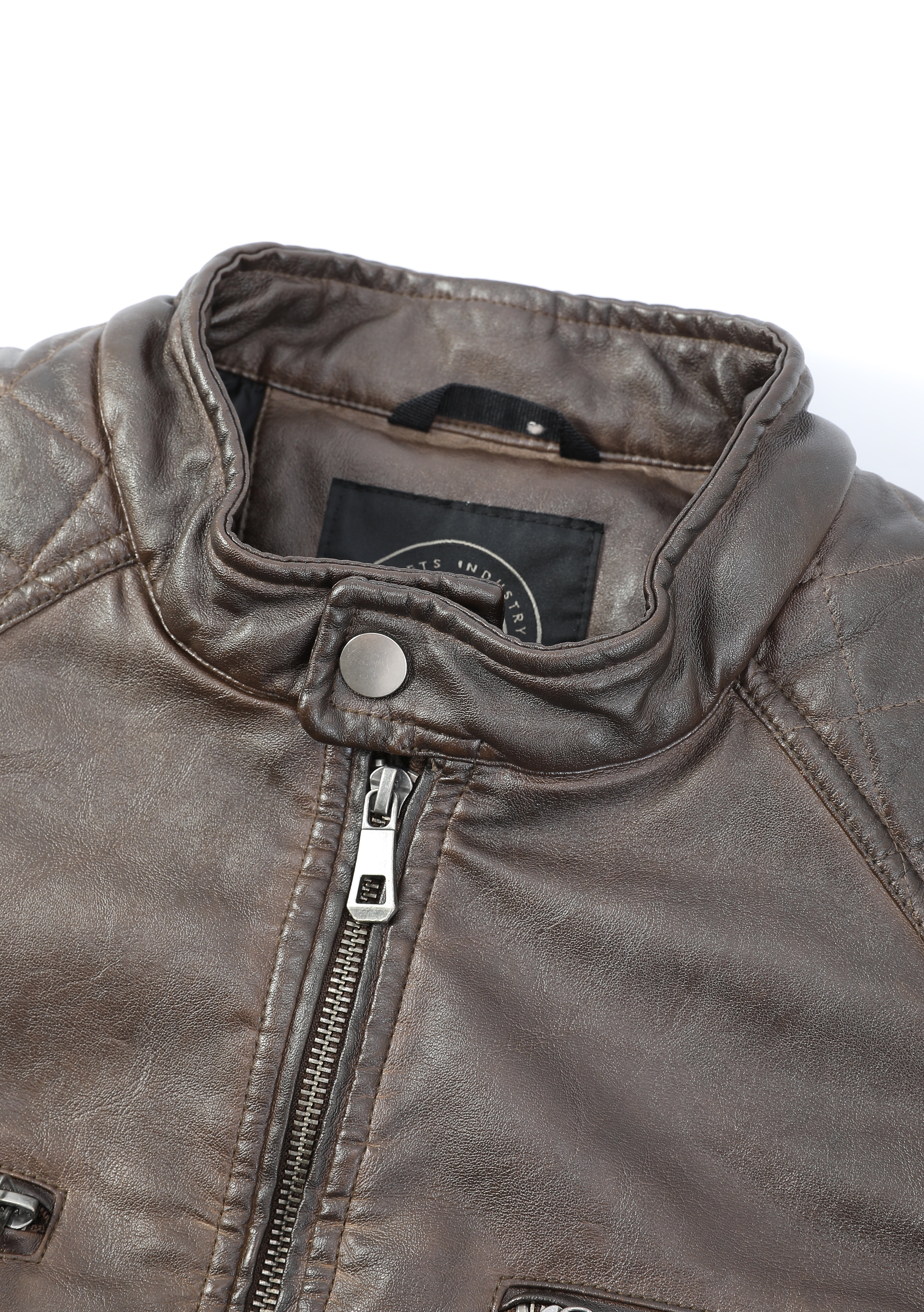 Blouson marron homme similicuir BENTLEY