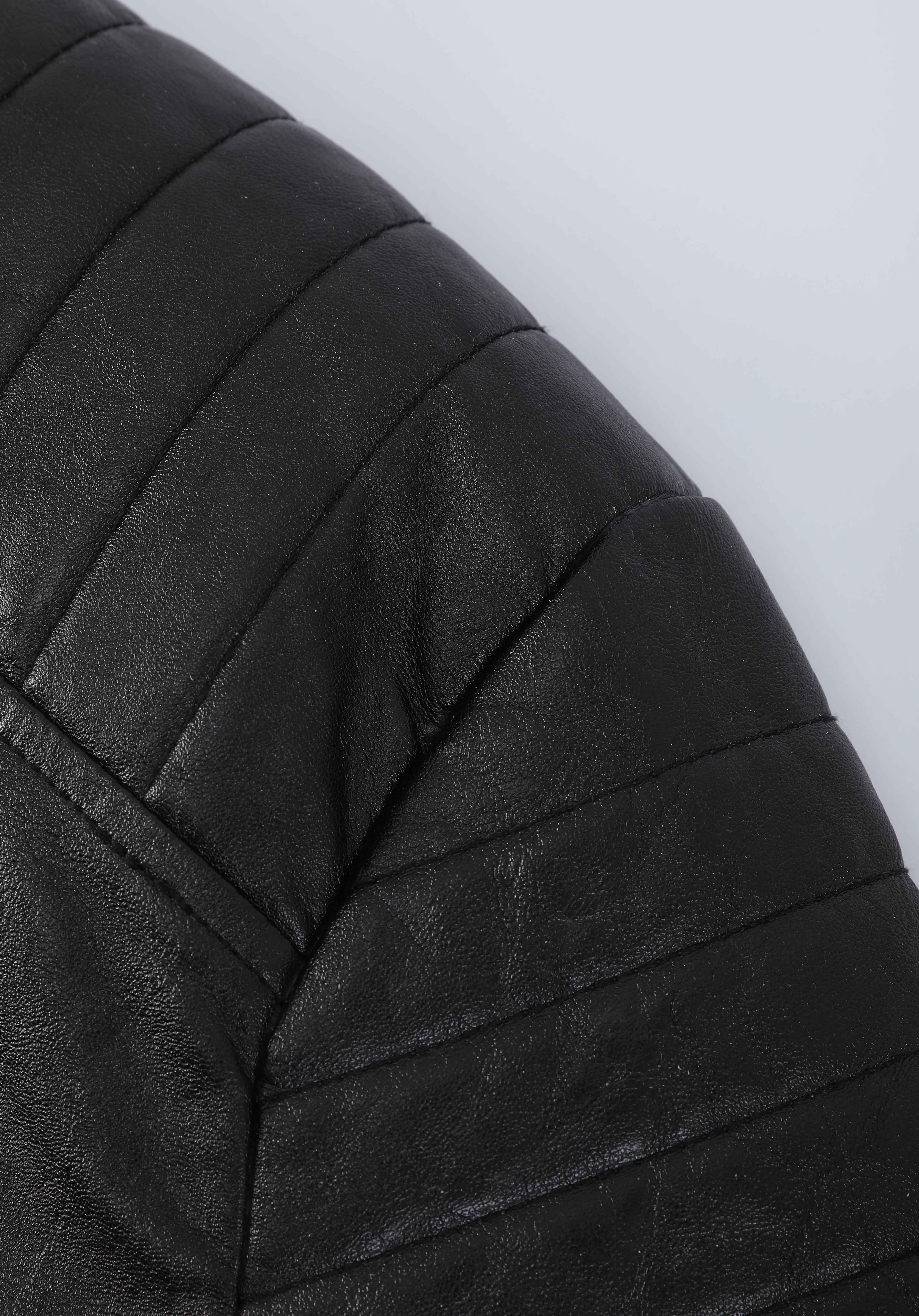 Blouson biker noir similicuir ROLLAND