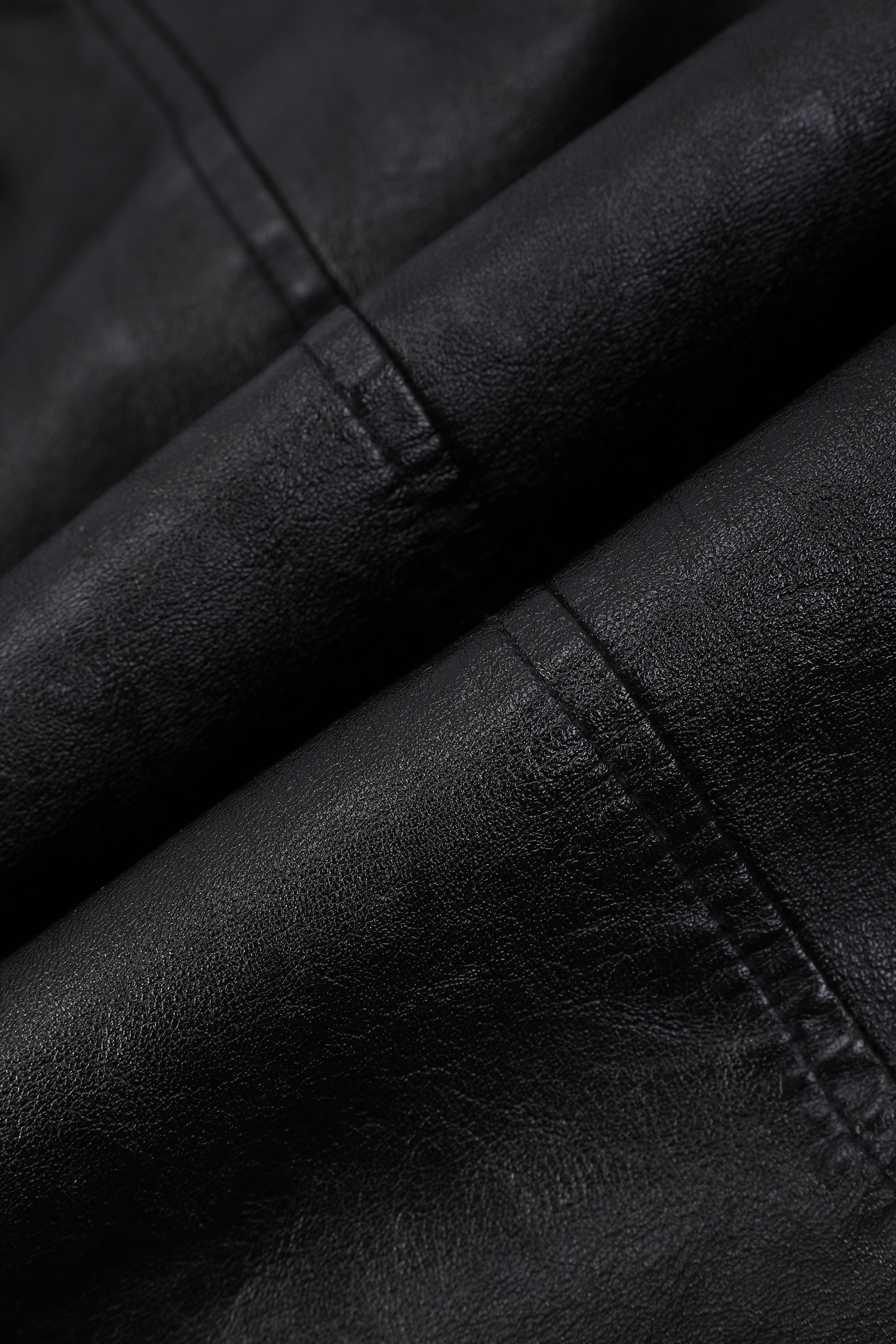 Blouson biker noir similicuir ROLLAND