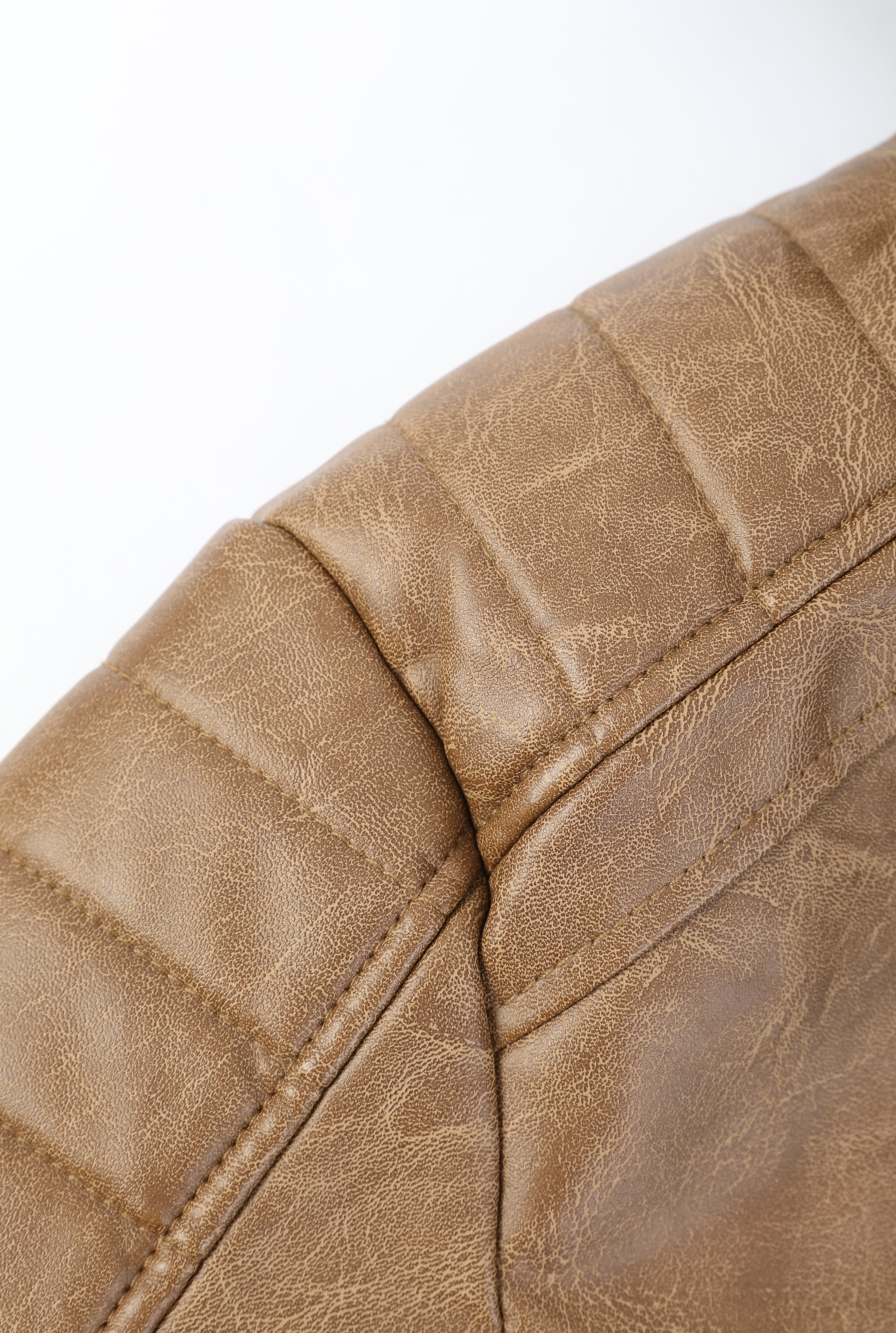 Blouson café homme similicuir YATES
