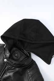 Blouson noir homme similicuir YATES