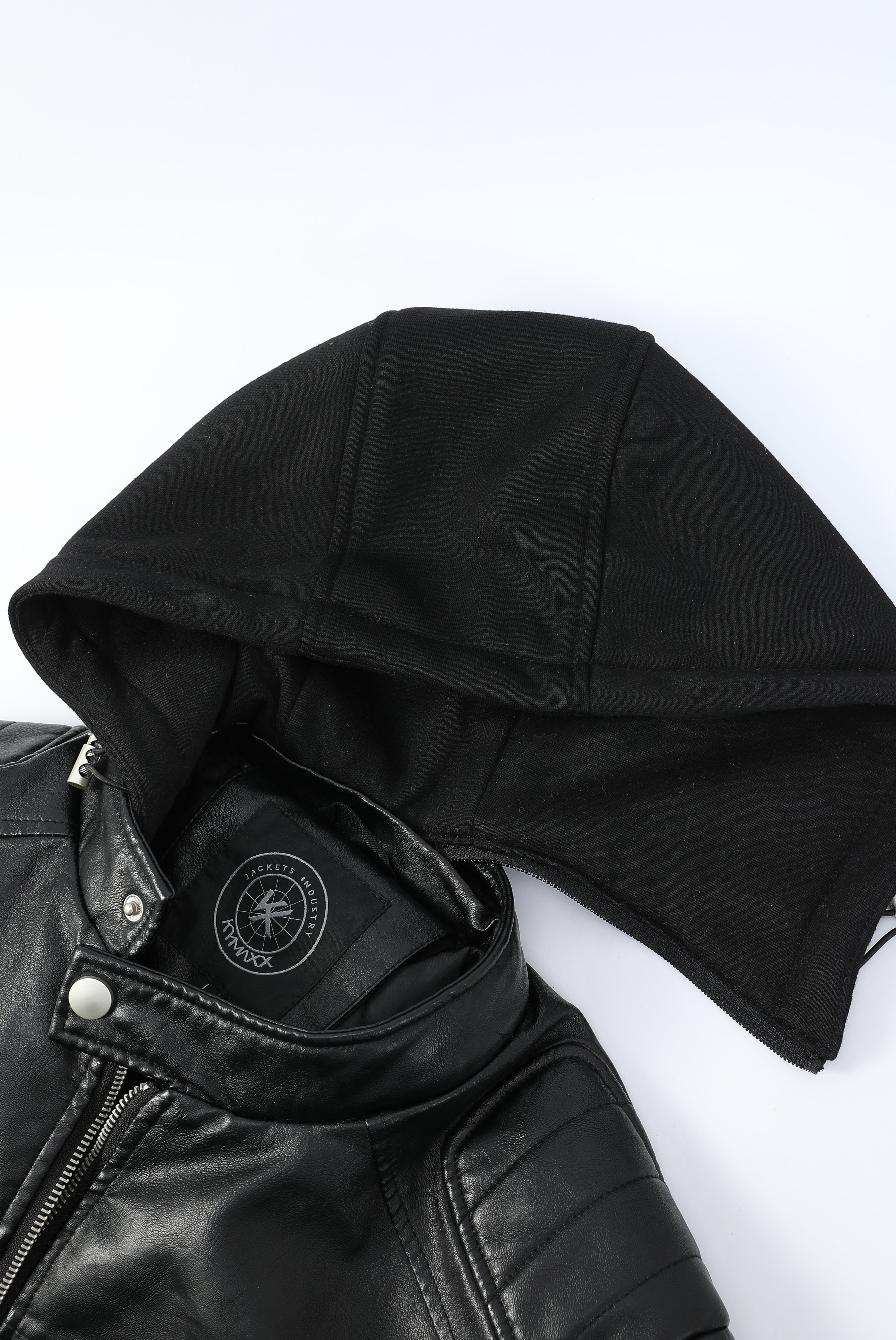 Blouson noir homme similicuir YATES
