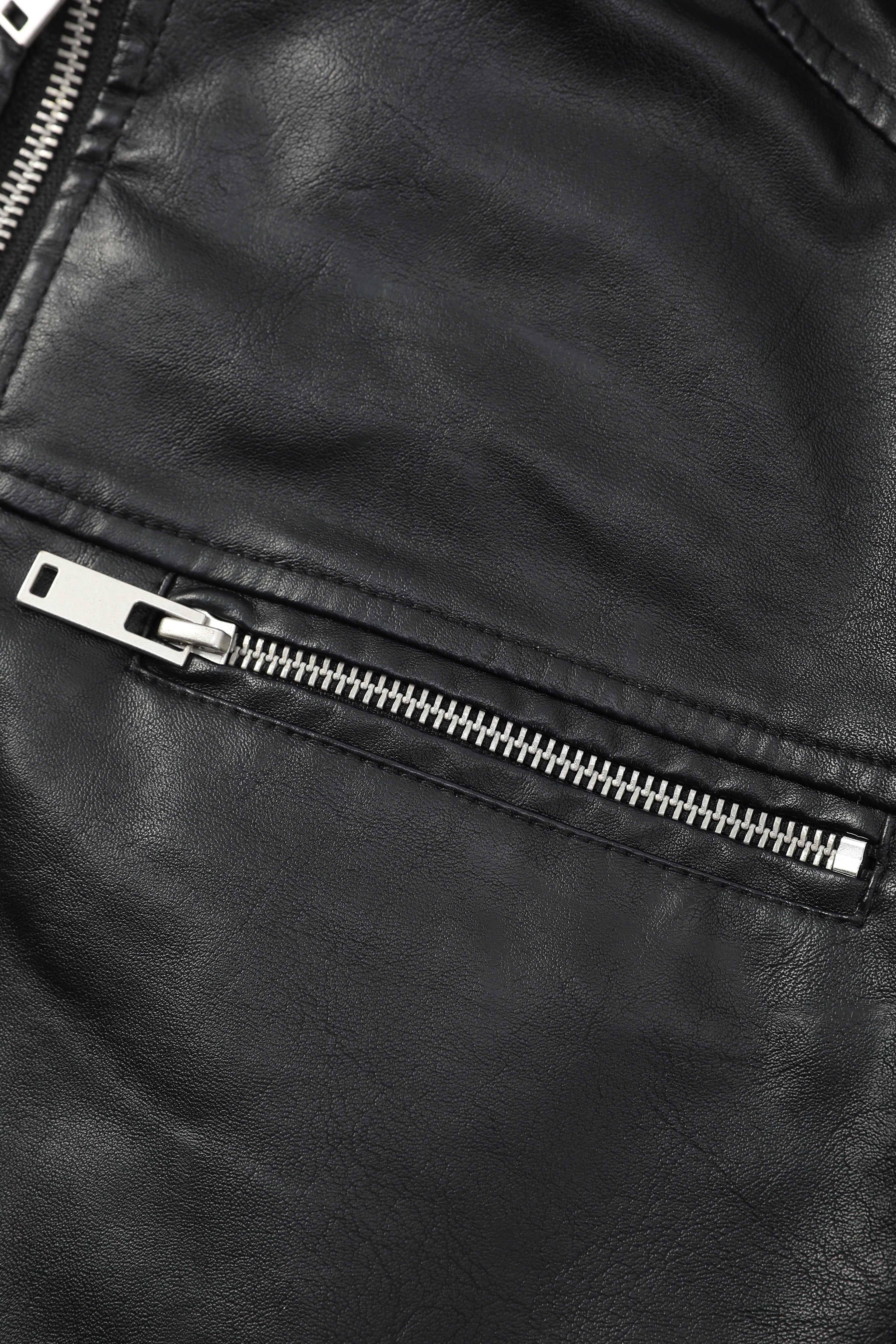 Blouson noir homme similicuir YATES