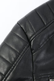 Blouson noir homme similicuir YATES