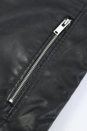 Blouson noir homme similicuir YATES