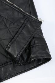 Blouson noir homme similicuir YATES