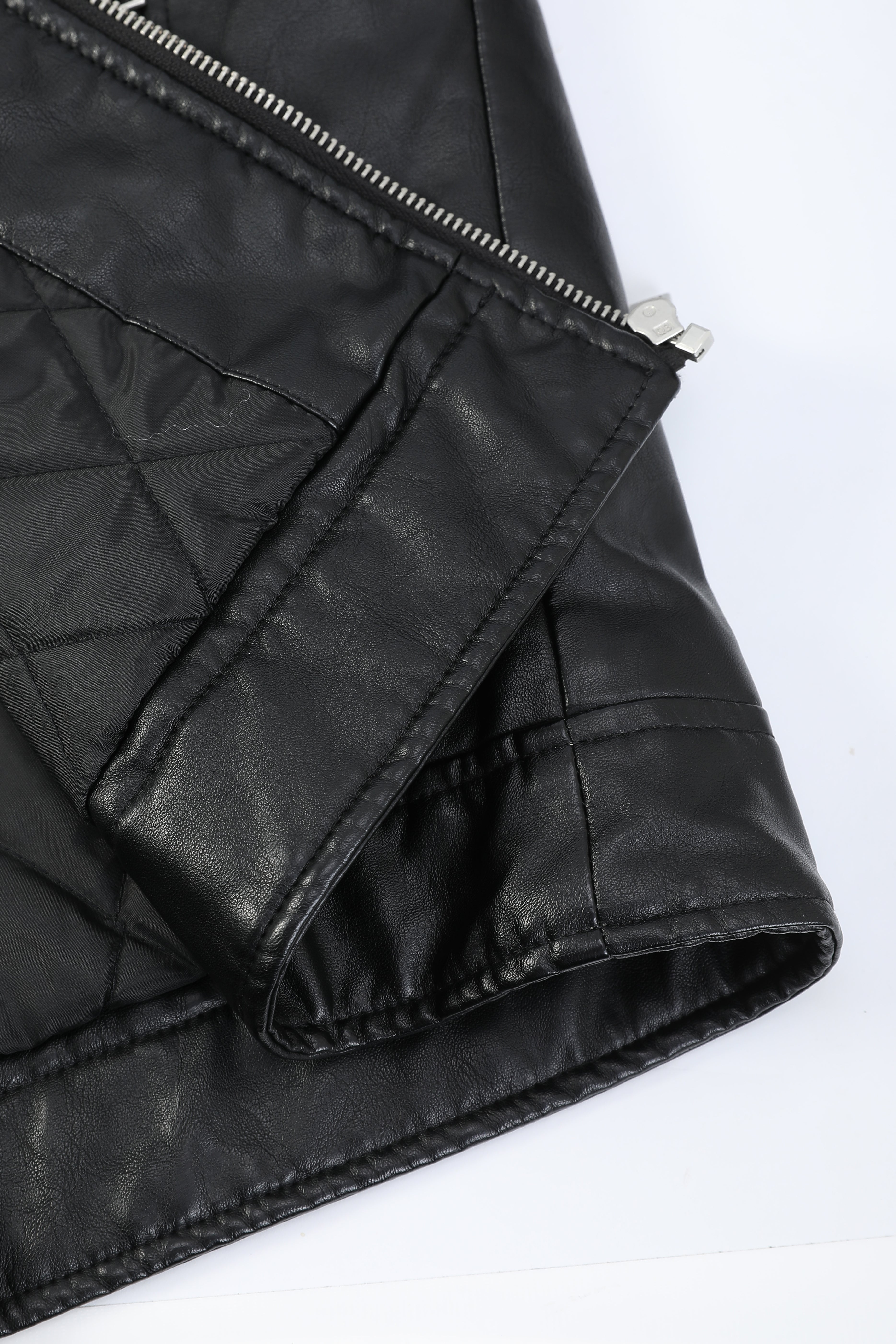 Blouson noir homme similicuir YATES