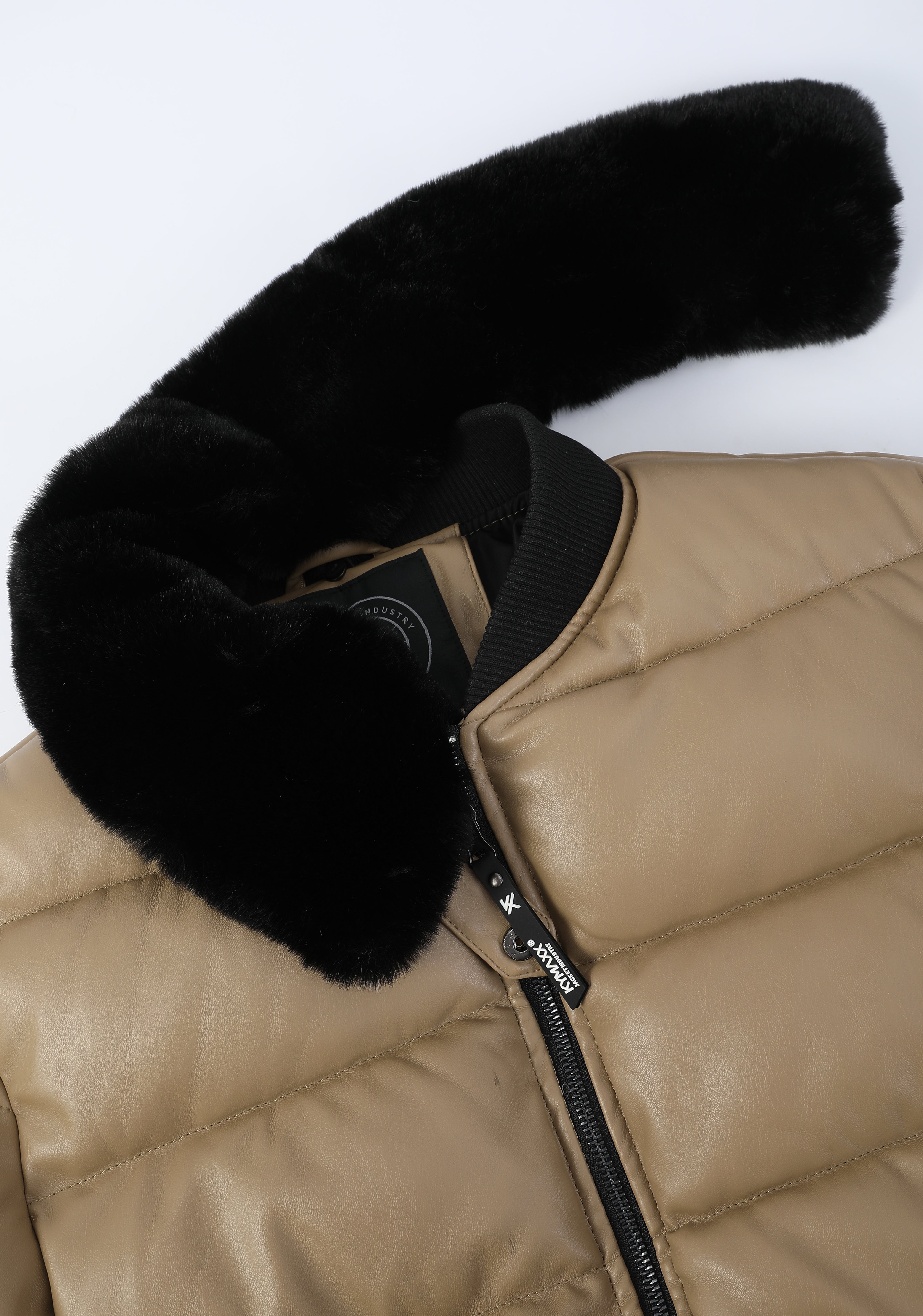 Doudoune beige homme similicuir DENNIS