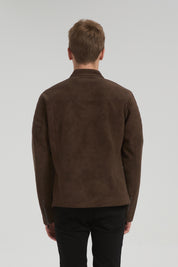 Veste marron à détails matelassés DECLERCQ