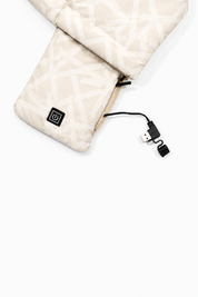 Écharpe beige chauffante hiver