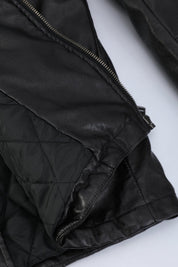 Blouson biker noir similicuir ROLLAND