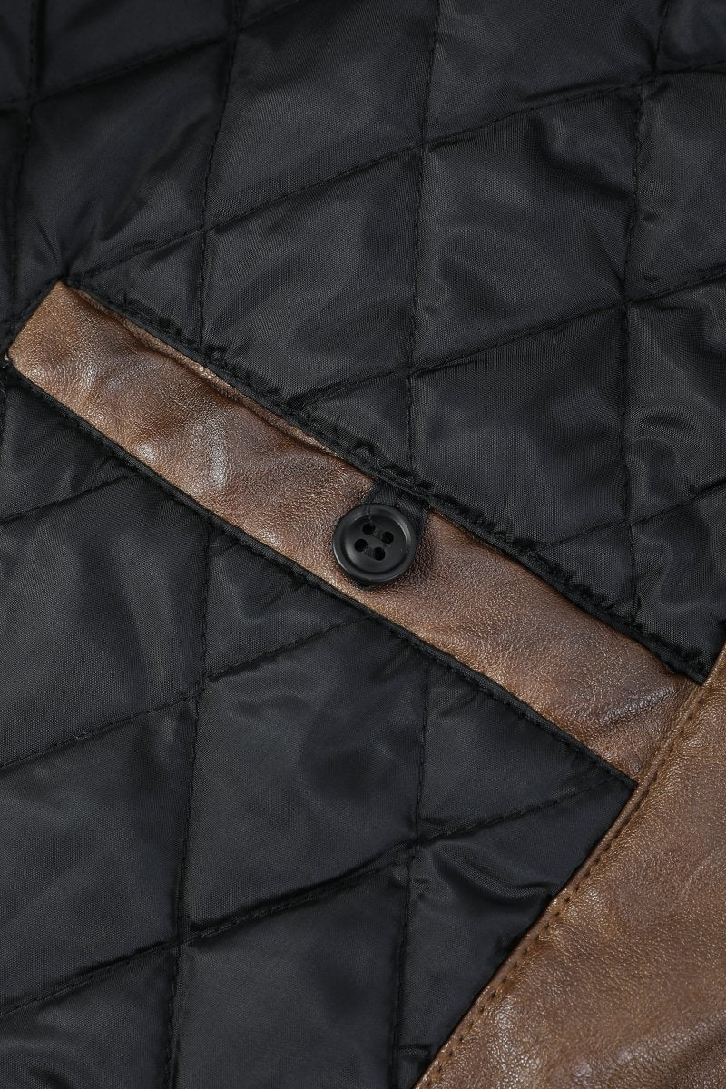 Blouson café homme similicuir BENTLEY