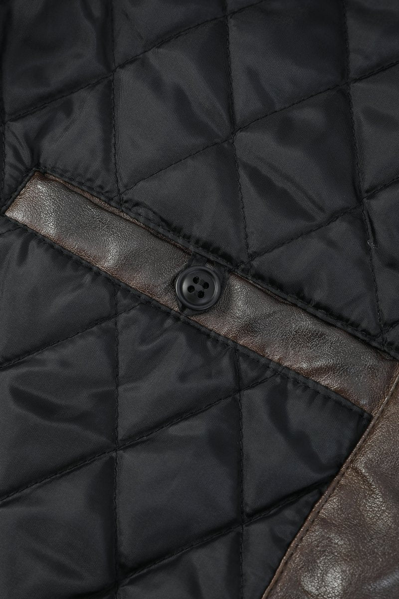 Blouson marron homme similicuir BENTLEY