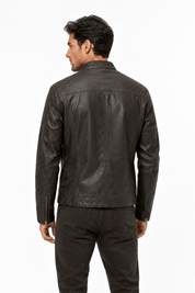 Blouson marron homme similicuir BENTLEY