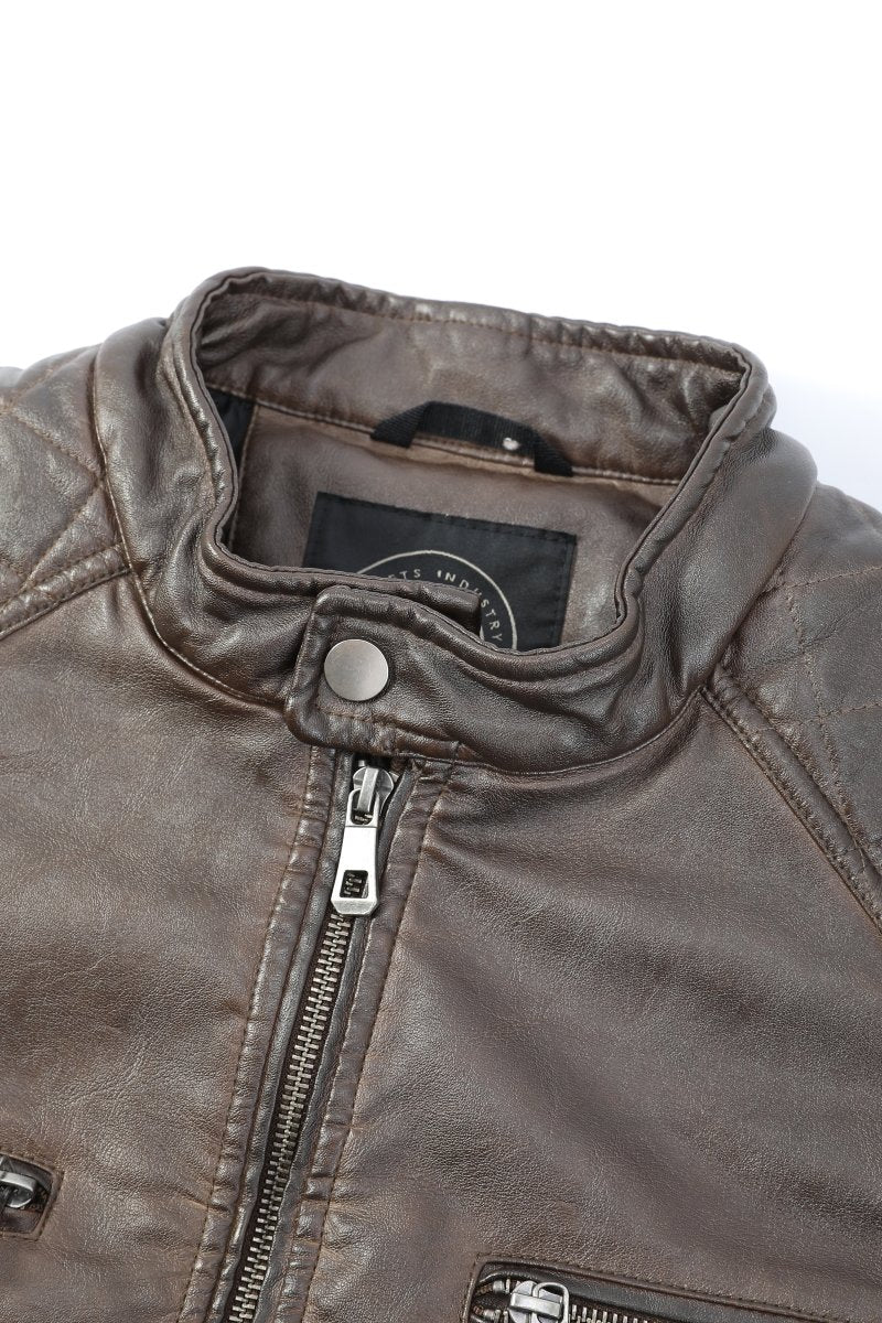 Blouson marron homme similicuir BENTLEY