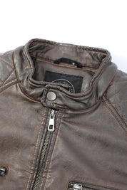 Blouson marron homme similicuir BENTLEY