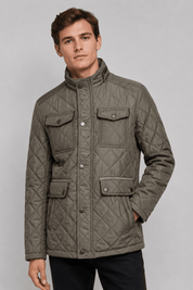 Blouson matelassé beige homme à poches ALPHONSE