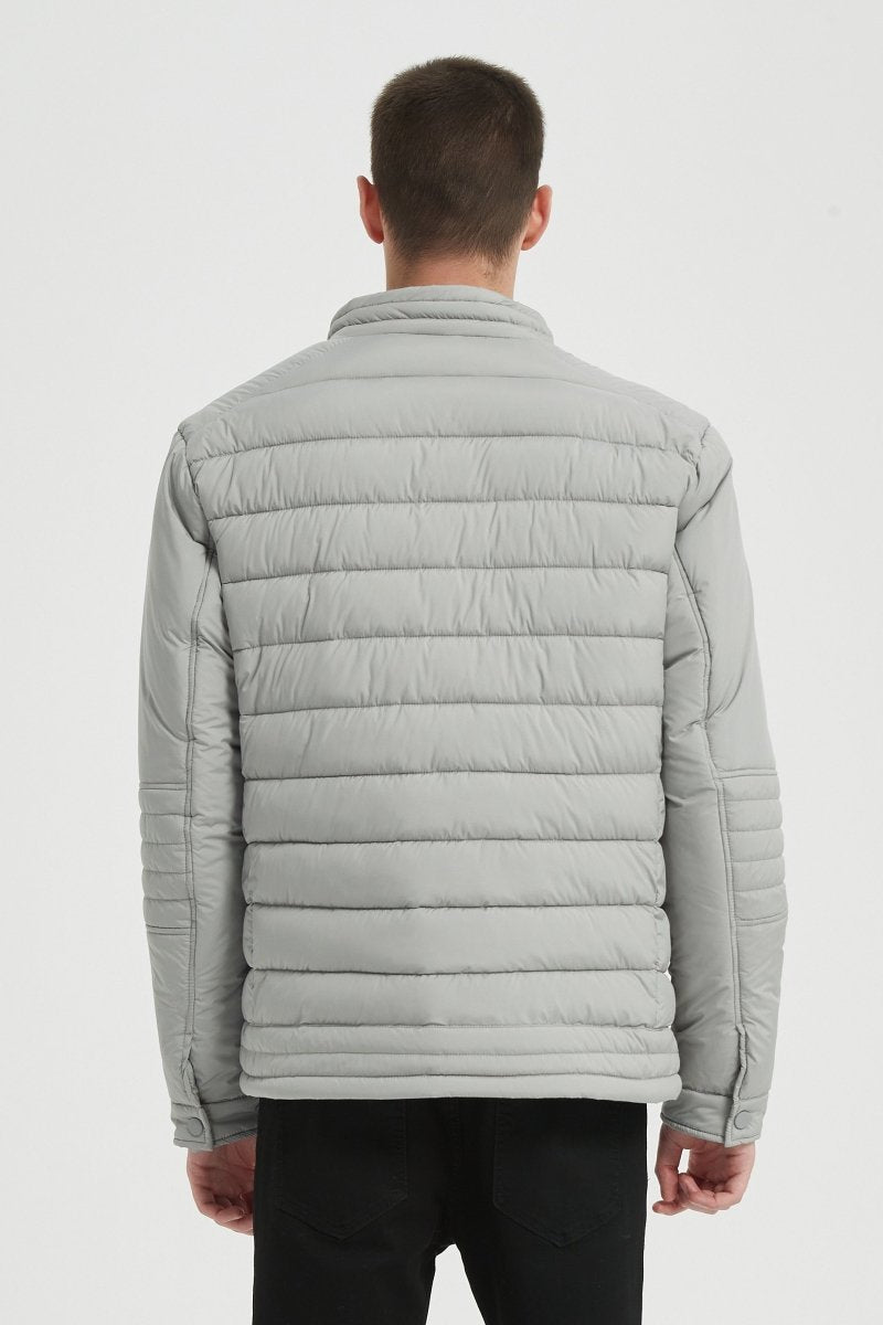 Blouson Matelassé Homme Noir avec Col Montant BENJAMIN