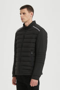 Blouson Matelassé Homme Noir avec Col Montant BENJAMIN
