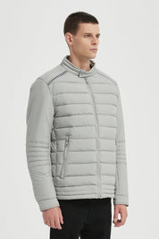Blouson Matelassé Homme Noir avec Col Montant BENJAMIN